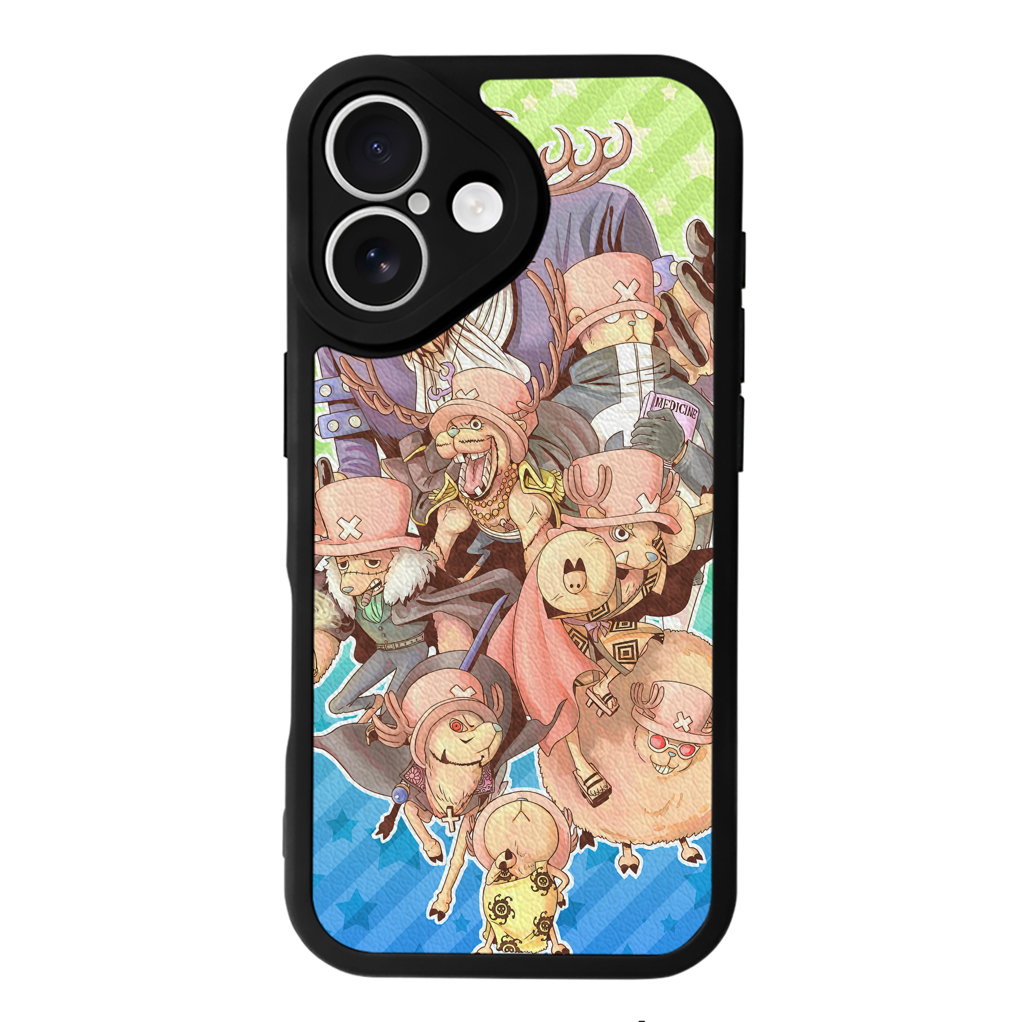 （画像用） ワンピース ONE PIECE 【iPhone 16シリーズ対応】シリコンスマホケース（レザー調） 材質：シリコン